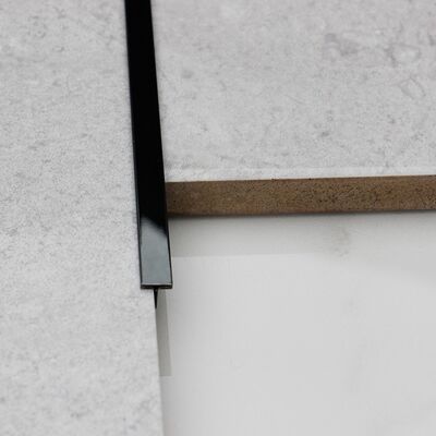 পিভিডি ব্ল্যাক মিরর ১০ ফুট স্টেইনলেস স্টিল এজ ট্রিম ৩০৪ আকৃতি