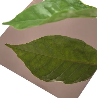 গৃহ সজ্জার জন্য টেকসই ৩০৪ রোজ গোল্ড মিরর স্টেইনলেস স্টিল প্যানেল