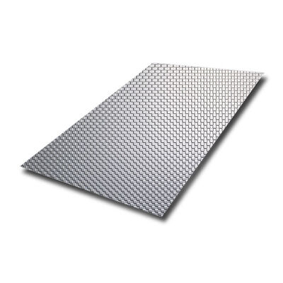 সিলভার পোলিশ এমবসড স্টেইনলেস স্টিল শীট 0.85 মিমি বেধ এবং 3048 মিমি দৈর্ঘ্যের জন্য সজ্জিত প্রাচীর প্যানেল