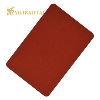 রান্নাঘরের দেয়ালের জন্য ১২১৯ মিমি প্রস্থের পিভিডি কালার কোটিং স্যান্ডব্লাস্টেড ডেকোরেটিভ স্টেইনলেস স্টিল শিট