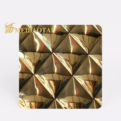 ভালো দাম SS304 201 গোল্ড মিরর এমবসড স্টেইনলেস স্টীল কালার শীট ডেকোরেশন ওয়াল অনলাইন