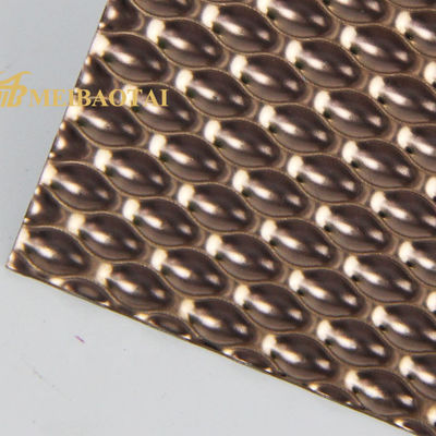 ভালো দাম JIS এমবসড স্টেইনলেস স্টীল শীট গোলাপ রঙ চার ফুট আলংকারিক শীট অনলাইন