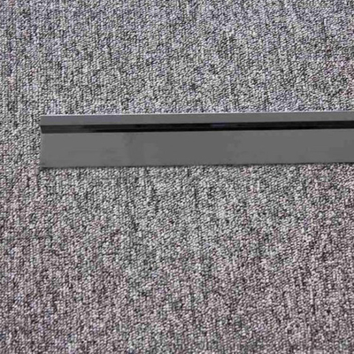 Gold Black Mirror Finished SS Tile Trim L Slot 0.65mm Thickness