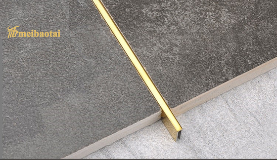 12mm Stainless Steel Tile Trim , 40 Elongness Stainless Steel Tile Border Edge