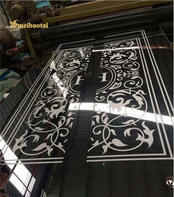 ভালো দাম ফুল খোদাই করা সিলভার লেপা লিফট স্টেইনলেস স্টীল শীট 1219x2438mm আকার এসএস 304 শীট অনলাইন