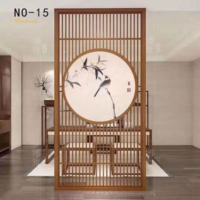 ভালো দাম পিভিডি রঙের স্টেইনলেস স্টীল রুম চেকার আকার বিভাজক হোটেল সজ্জা অনলাইন