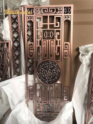 ভালো দাম হোটেল স্টাইল স্টেইনলেস স্টীল, লোহা, অ্যালুমিনিয়াম স্ক্রিন সজ্জা রুম বিভাজক অনলাইন