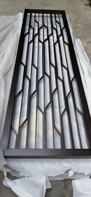 ভালো দাম নির্মাণের জন্য কালো পিভিডি রঙের স্টেইনলেস স্টিল রুম ডিভাইডার অনলাইন