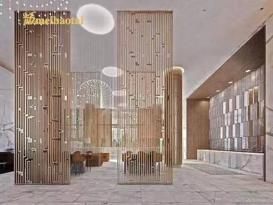 ভালো দাম হোটেলের জন্য আর্ট স্ক্রীন এসএস মেটাল রুম ডিভাইডার পার্টিশন ডেকোরেটিভ কাস্টমাইজ করুন অনলাইন