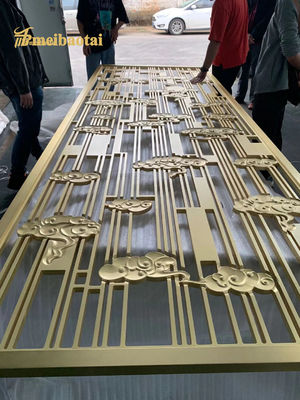 ভালো দাম অনেক স্টাইল গোলাপী স্বর্ণ ব্রোঞ্জ স্বর্ণ রঙ স্টেইনলেস স্টীল রুম বিভাজক প্রসাধন হোটেল, বাড়ি অনলাইন