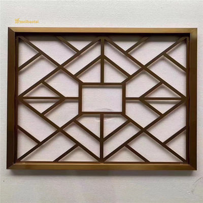 ভালো দাম SS304 201 হেয়ারলাইন স্টেইনলেস স্টীল স্ক্রিন সজ্জা রুম বিভাজক অনলাইন