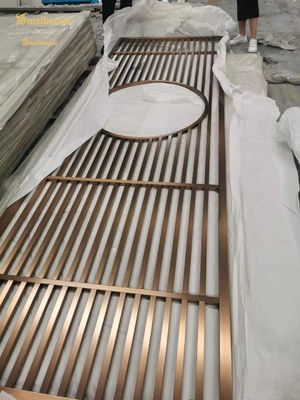 ভালো দাম এমবিটি রঙের চুলের লাইন স্টেইনলেস স্টিল রুম ডিভাইডার হোটেল সজ্জা অনলাইন