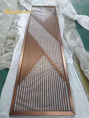 ভালো দাম কাস্টমাইজযোগ্য আকার স্টেইনলেস স্টীল হোটেল সজ্জা রুম বিভাজক 201 304 অনলাইন