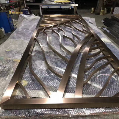 ভালো দাম সজ্জা এমবিটি ব্রোঞ্জ তামা স্টেইনলেস স্টীল রুম বিভাজক 3.0 মিমি পুরু অনলাইন