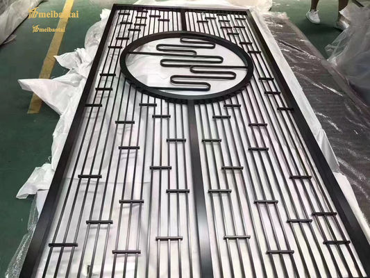 ভালো দাম বাদামী রঙ কাস্টমাইজড আকার জনপ্রিয় ধাতু রুম বিভাজক অনলাইন