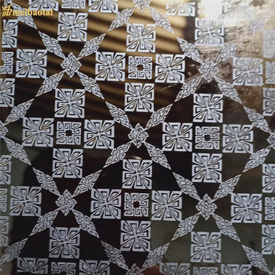 গ্রেড ২০১ খোদাই করা স্টেইনলেস স্টিল শিট ১২১৯x৩০৪৮মিমি ৭০ মাইক্রন পিভিসি ফিল্ম সহ লিফট ডেকোরেটিভ প্যানেলের জন্য