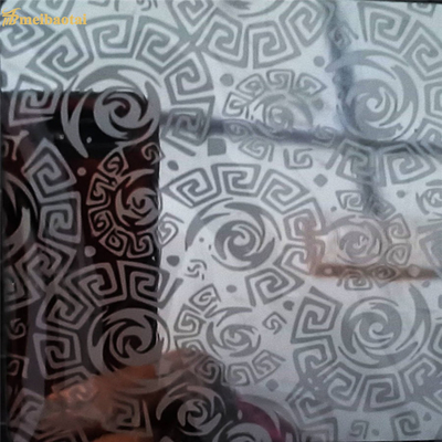 ASTM স্ট্যান্ডার্ড Etched আলংকারিক স্টেইনলেস স্টীল শীট 4X10 ফুট