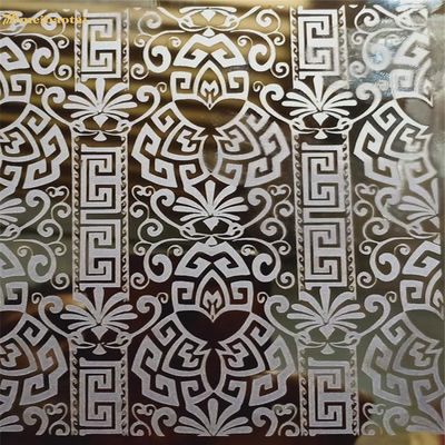 304 গ্রেড মিরর খোদাই স্টেইনলেস স্টীল শীট 1219x2438mm লিফট সজ্জা জন্য