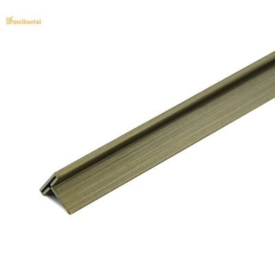 304 Decorative Stainless Steel Tile Trim 3048MM Color Mirror Finished