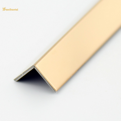304 201 Stainless Steel Tile Trim L Slot Mirror Finished Decorative