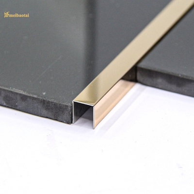 Rose Polished Finished Stainless Steel Tile Trim Metal U Profiles
