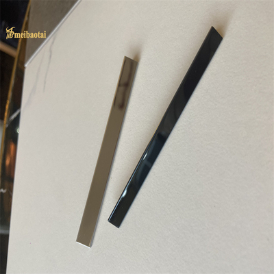 304 T Slot Stainless Steel Tile Trim Gold Mirror Finish Decorative Profiles