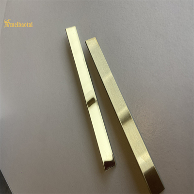 0.7MM Thickness 304 Stainless Steel Tile Trim Black Mirror Finished