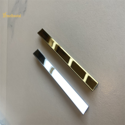 U Shape Hotel Decorative Stainless Steel Tile Trim Mirror Finished