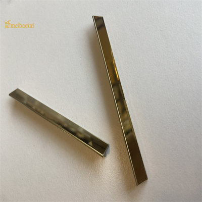 0.7MM বেধ 304 স্টেইনলেস স্টীল টাইল ট্রিম কালো আয়না সমাপ্ত