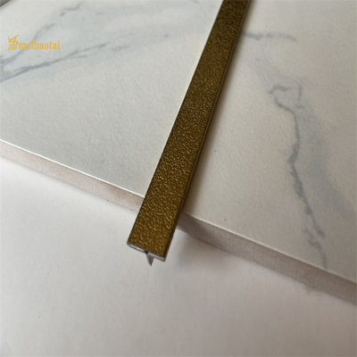 SS201 Stainless Steel Wall Trim Embossed Antifinger Print T Shape