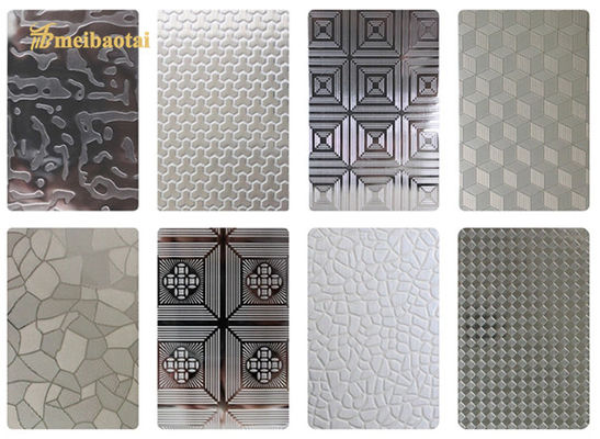 ভালো দাম SS201 304 0.8 মিমি স্টেইনলেস স্টিল এমবসড শীট ডেকোরেশন ওয়াল প্লেট অনলাইন