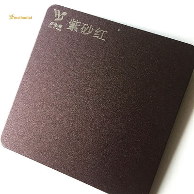 ভালো দাম ব্রাশড 201 স্টেইনলেস স্টীল রান্নাঘরের ওয়াল শীট বেগুনি এবং লাল অ্যান্টি - ফিঙ্গারপ্রিন্ট অনলাইন